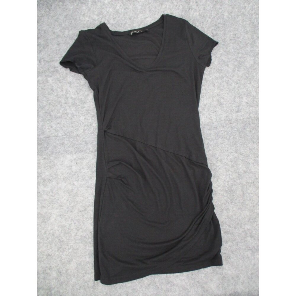 Athleta Womens Dress Small Faux Wrap Nectar Short V Neck Stretchy Ladies Knit - Picture 2 of 16